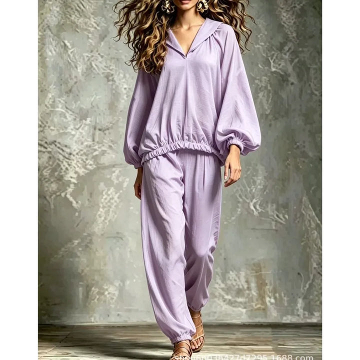 Amaris Lantern Sleeve Lounge Set