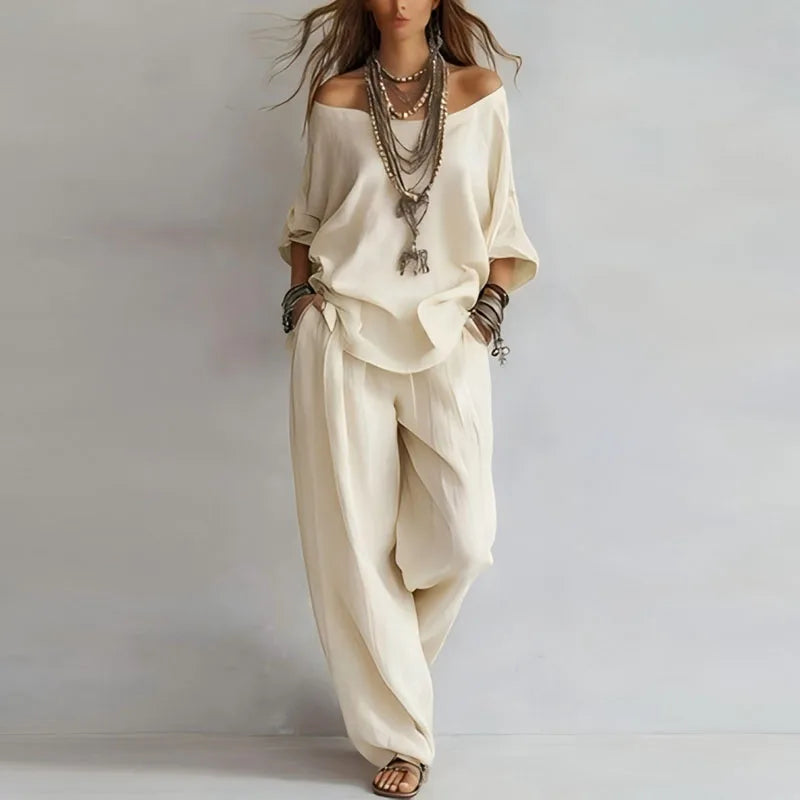 Vanessa Off Shoulder Co-ord Set
