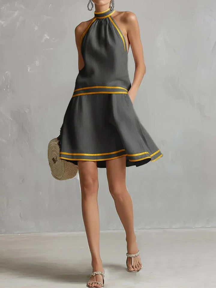 Scarlett Halter Neck Mini Dress