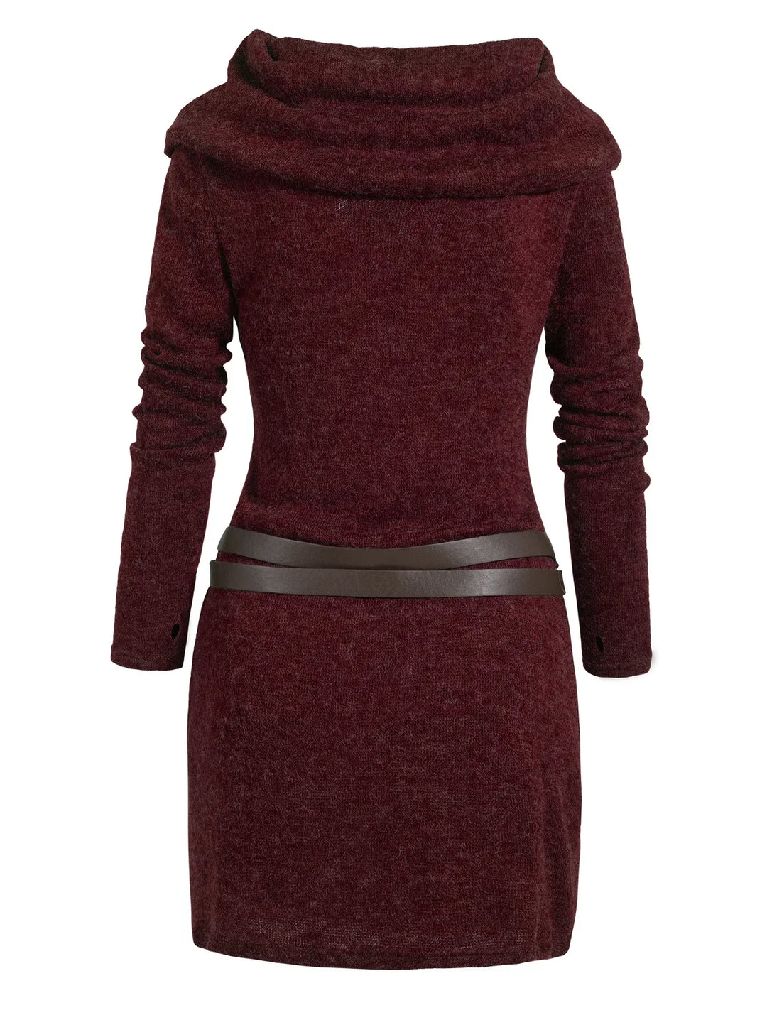 Marielys Cowl Neck Sweater Dress