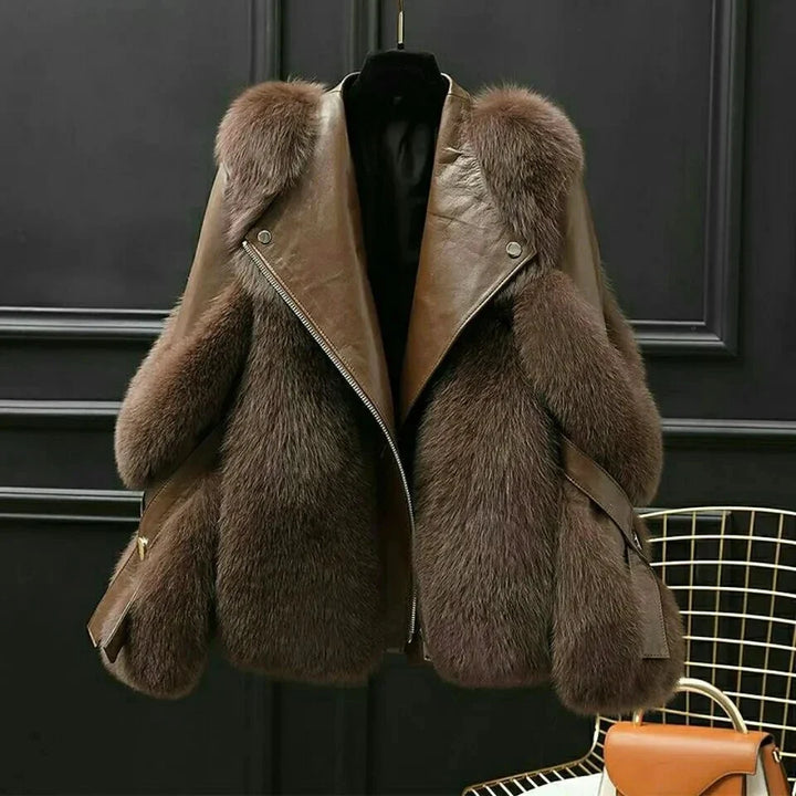 Vienna Faux Fur Moto Jacket