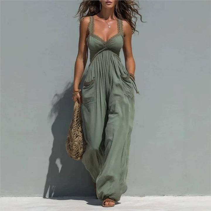 Evania Relaxed Wide Leg Jumpsuit