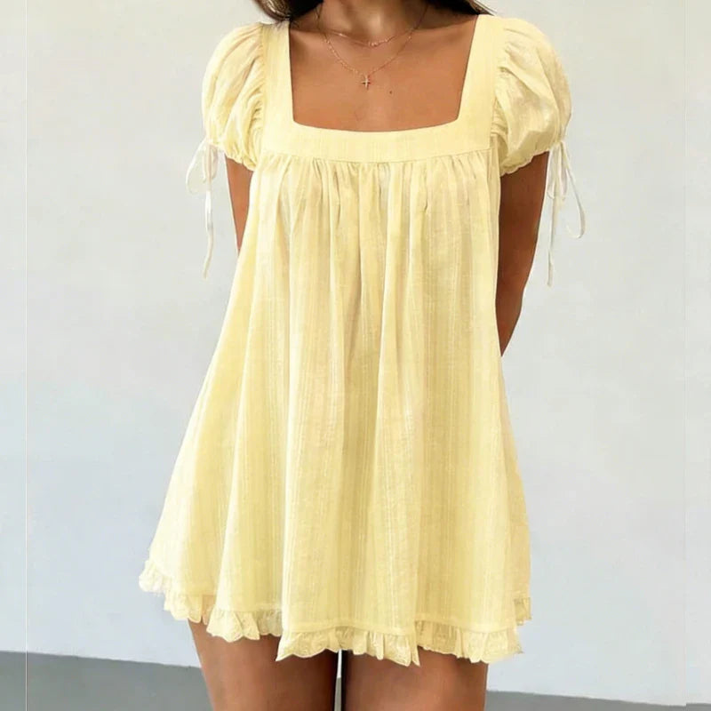 Natalie Square Neck Mini Dress