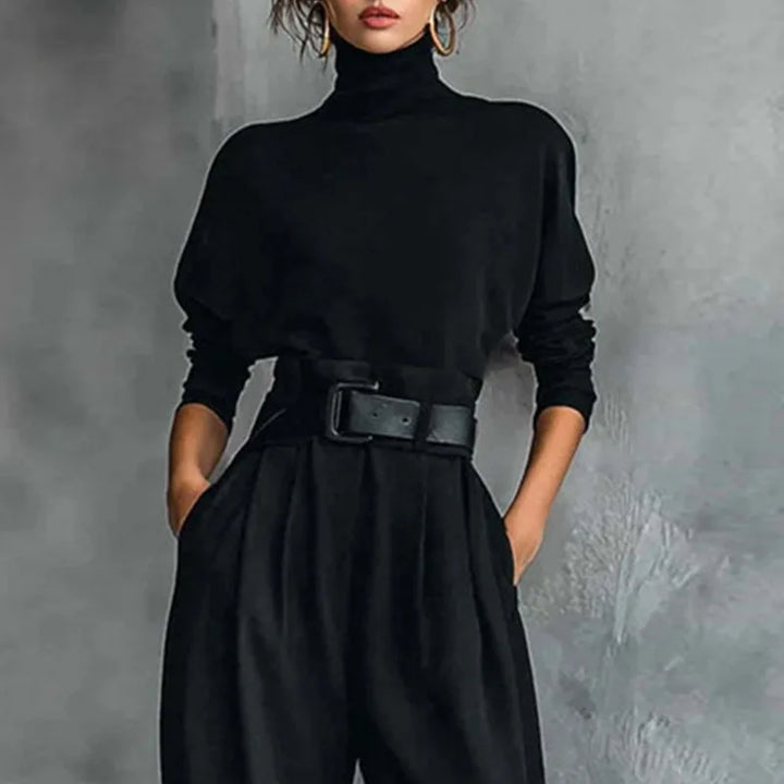Lennox Elegant Turtleneck Pant Set