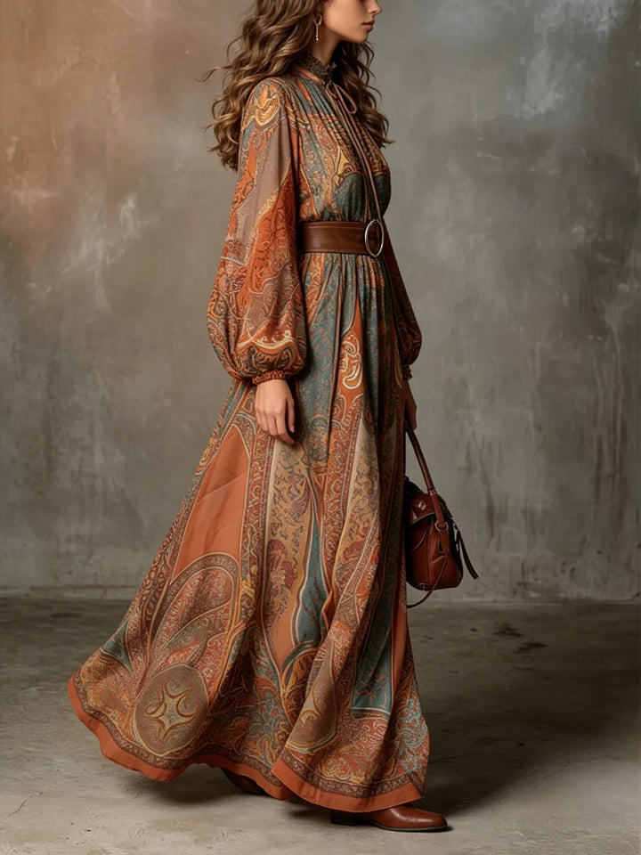 Marceline Paisley Print Maxi Dress