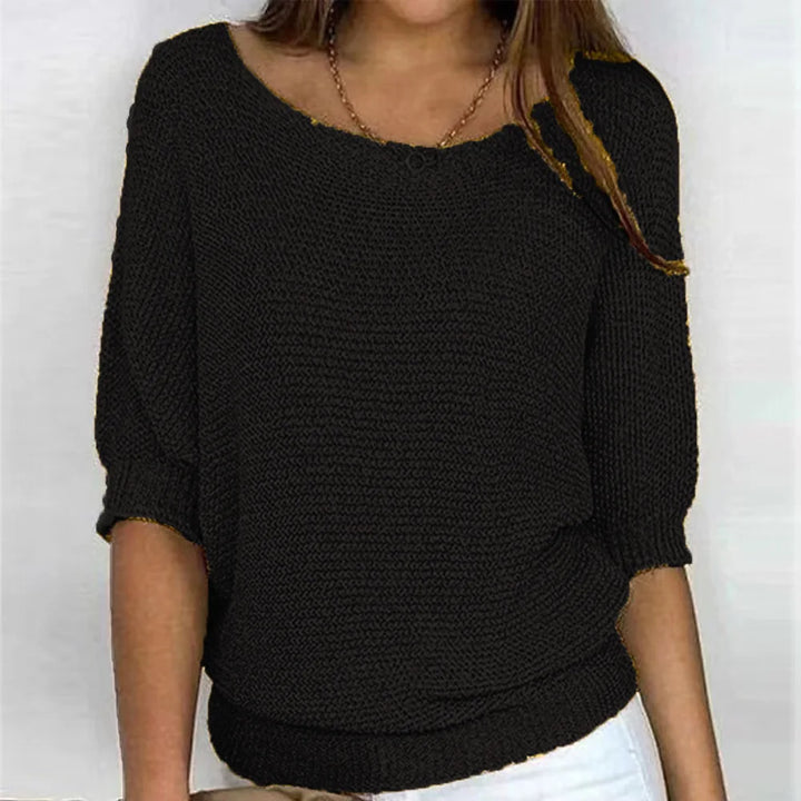 Bianca Ribbed Cuff Knit Top