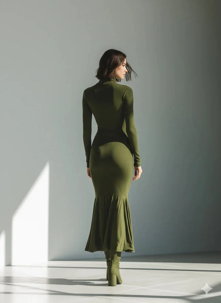 Leona Ruched Mermaid Maxi Dress