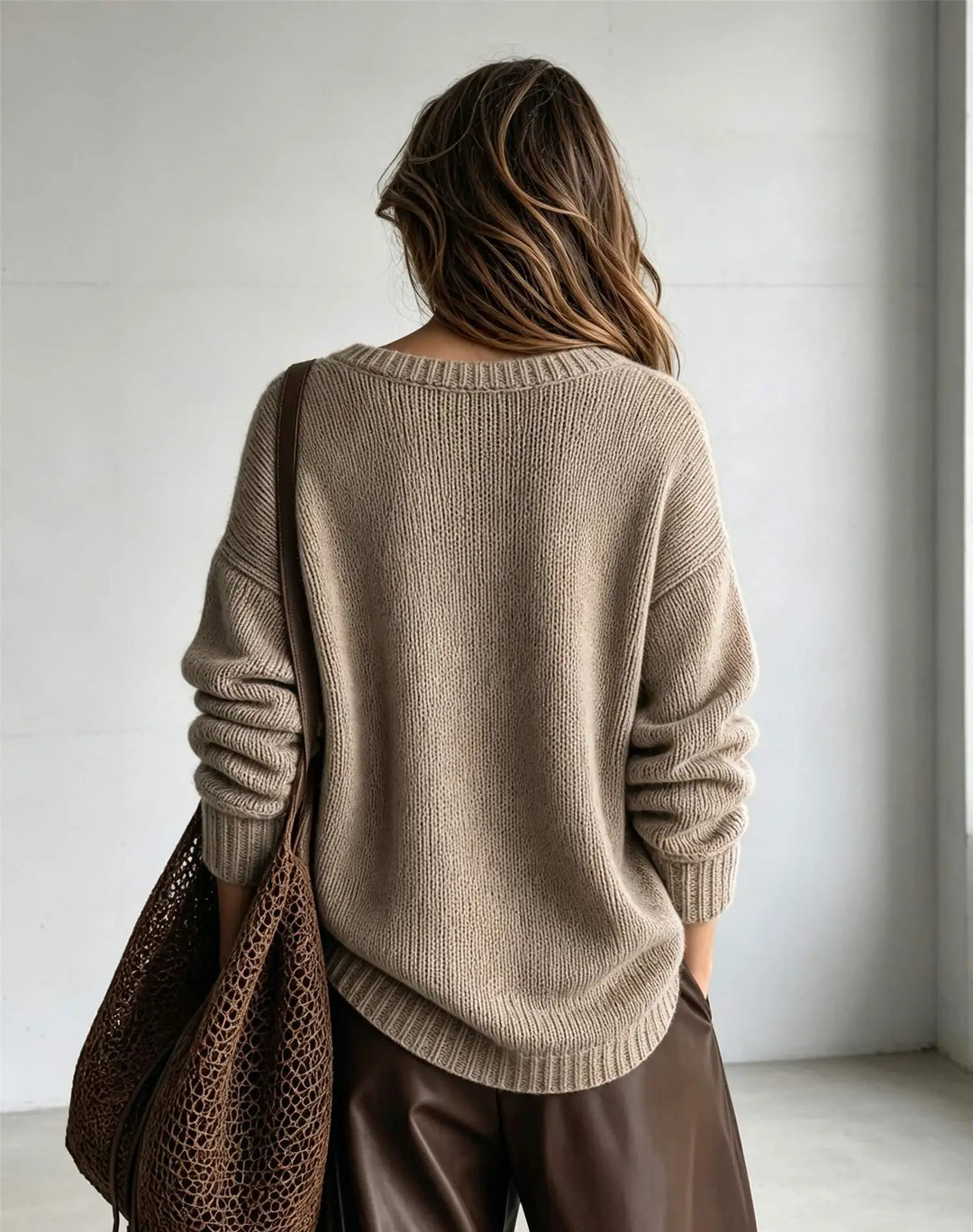 Bellamy V-Neck Knit Sweater