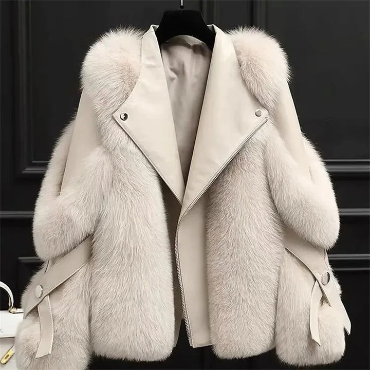 Vienna Faux Fur Moto Jacket