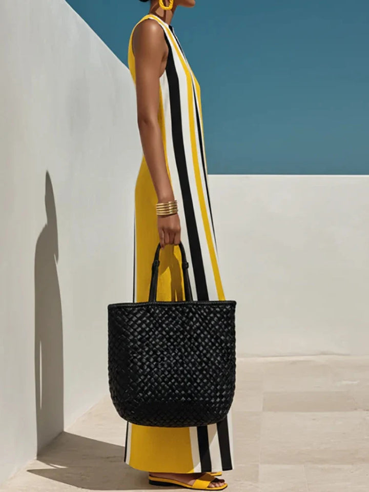 Marina Striped Pocket Maxi Dress