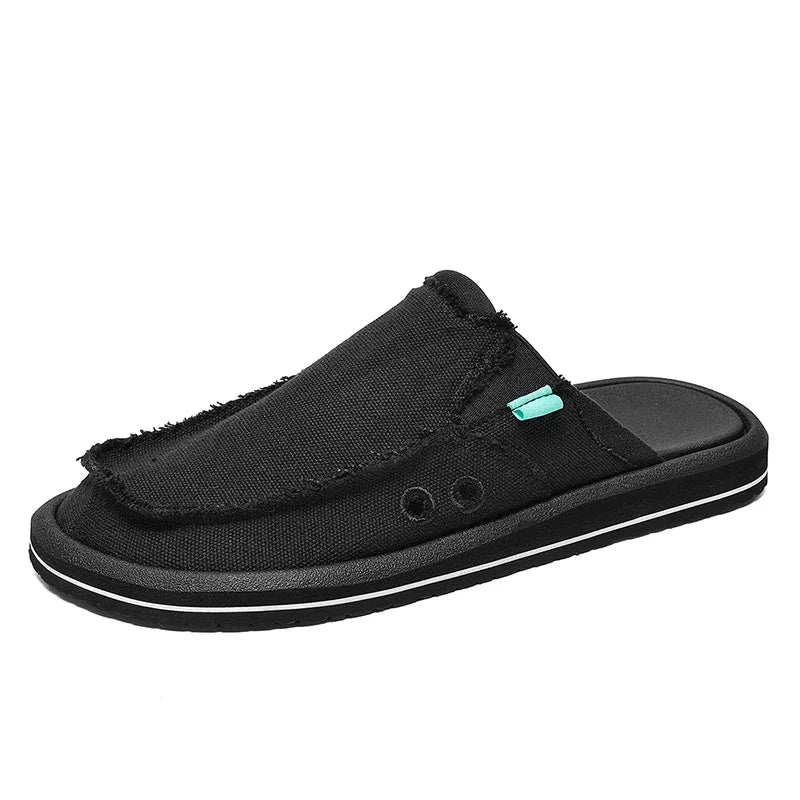 Jacob Canvas Mule Slippers