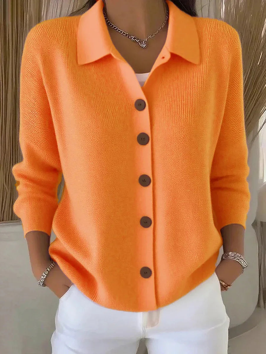 Elara Collared Knit Cardigan