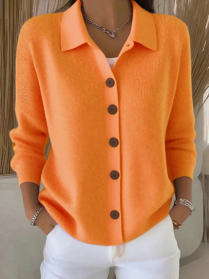 Elara Collared Knit Cardigan