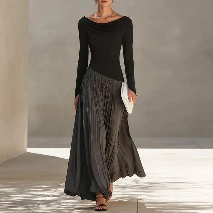 Mylene Flowing Draped Maxi Dress