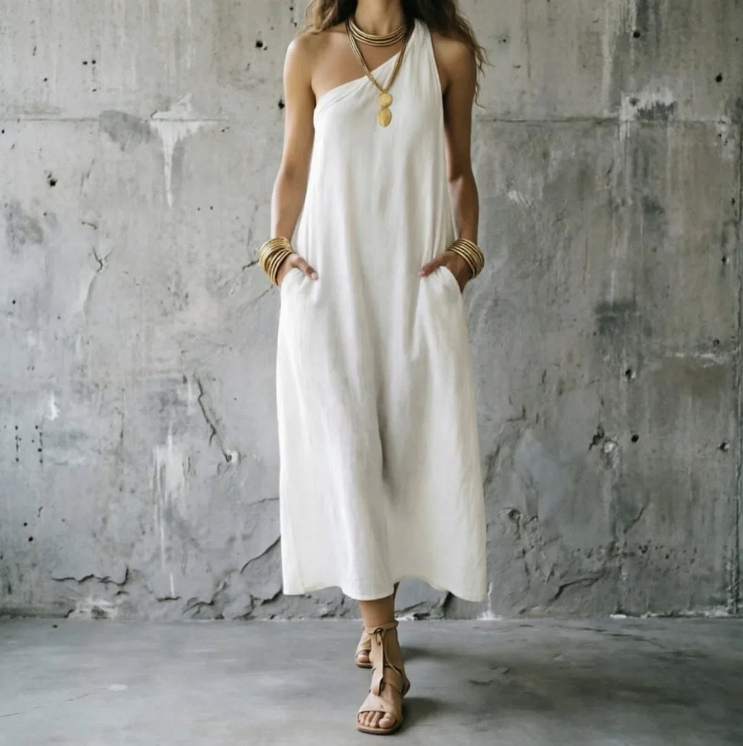 Virelia One Shoulder Maxi Dress
