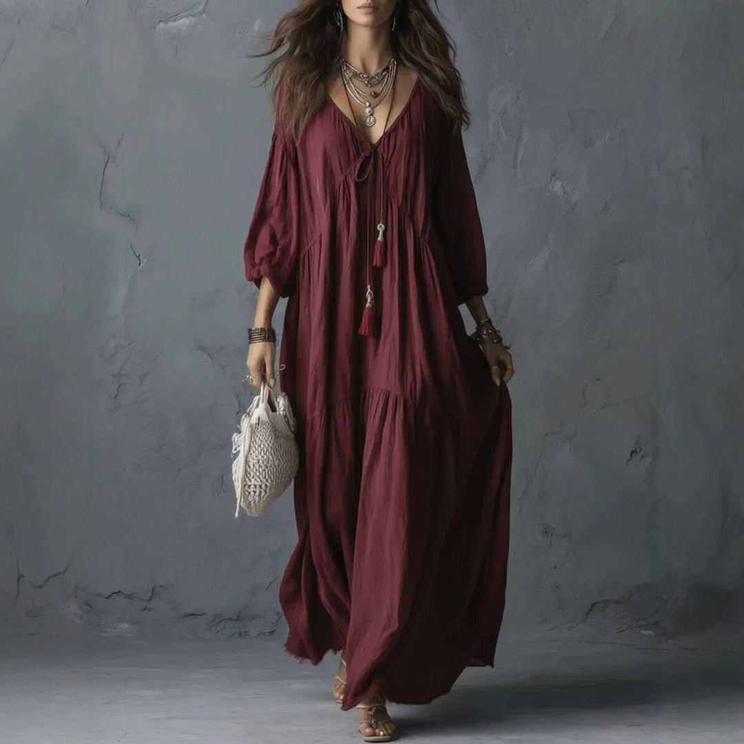 Tahlia Tassel Tie Maxi Dress