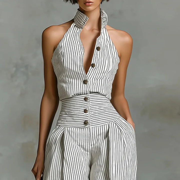 Narelle Striped Wide Leg Jumpsuit