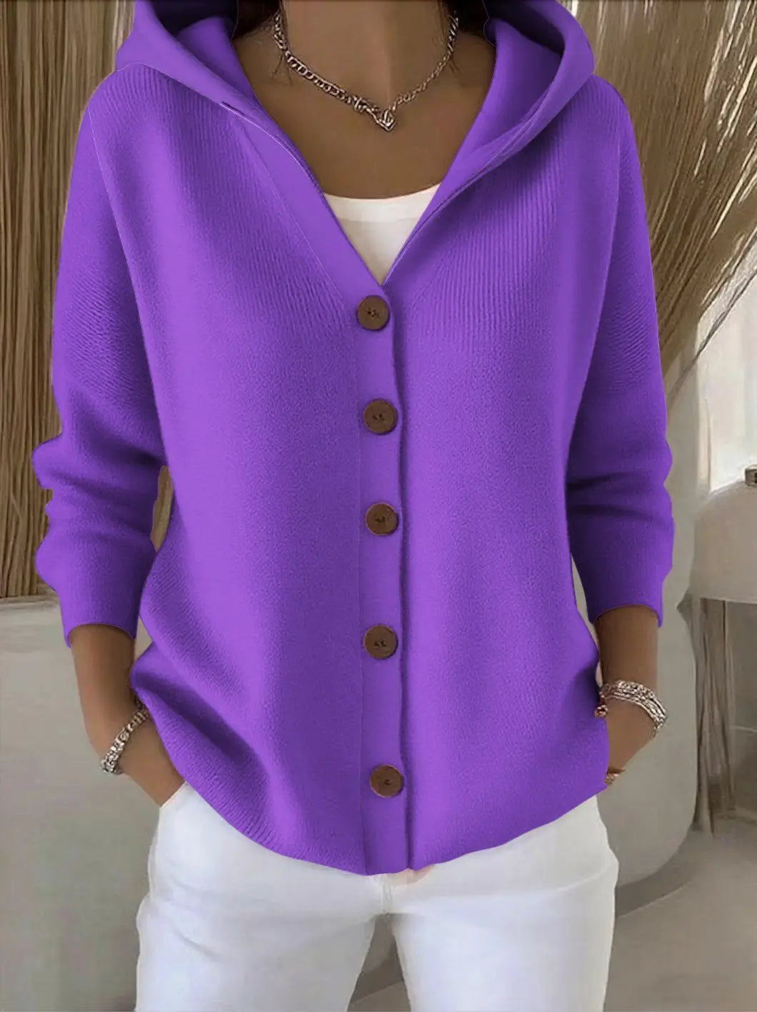 Cordelia Hooded Knit Cardigan