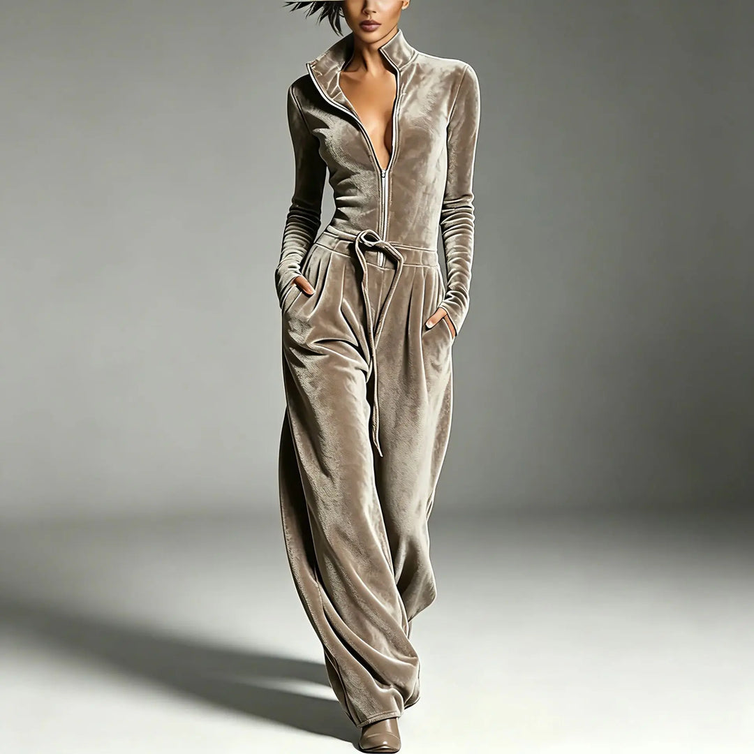 Lennox Effortless Velvet Jumpsuit