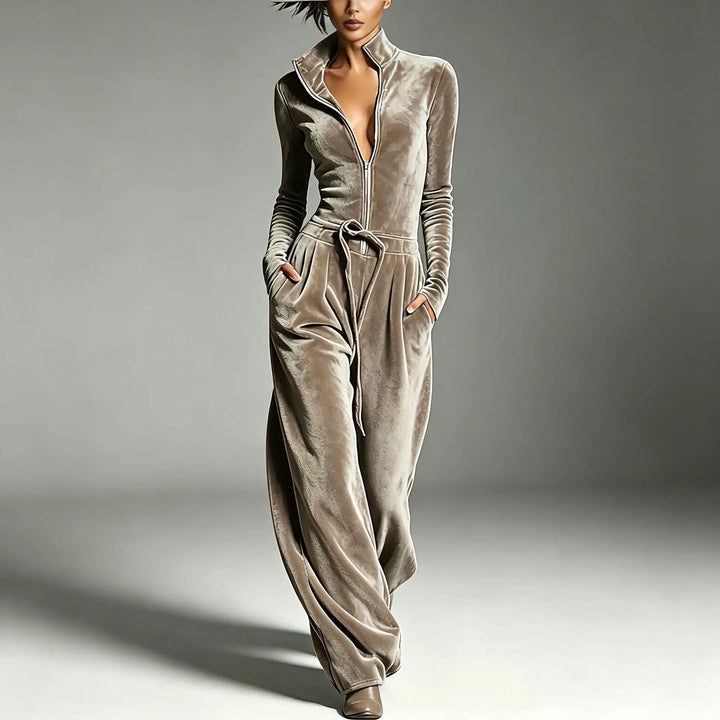 Lennox Effortless Velvet Jumpsuit