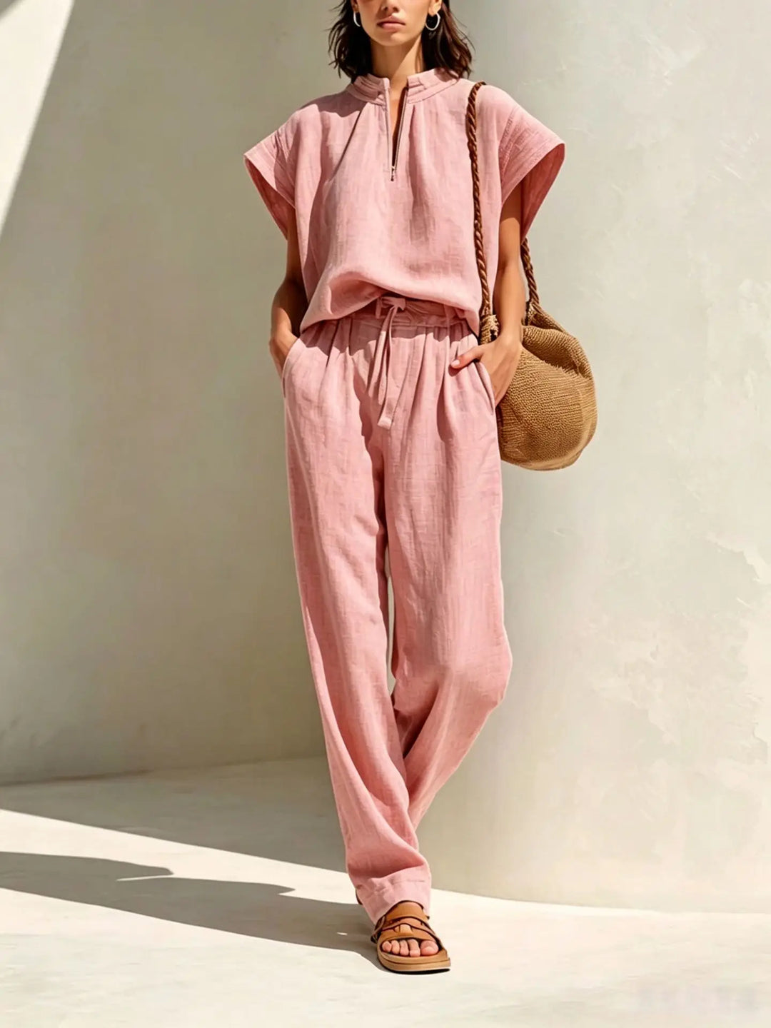 Solenne Relaxed Two-Piece Set
