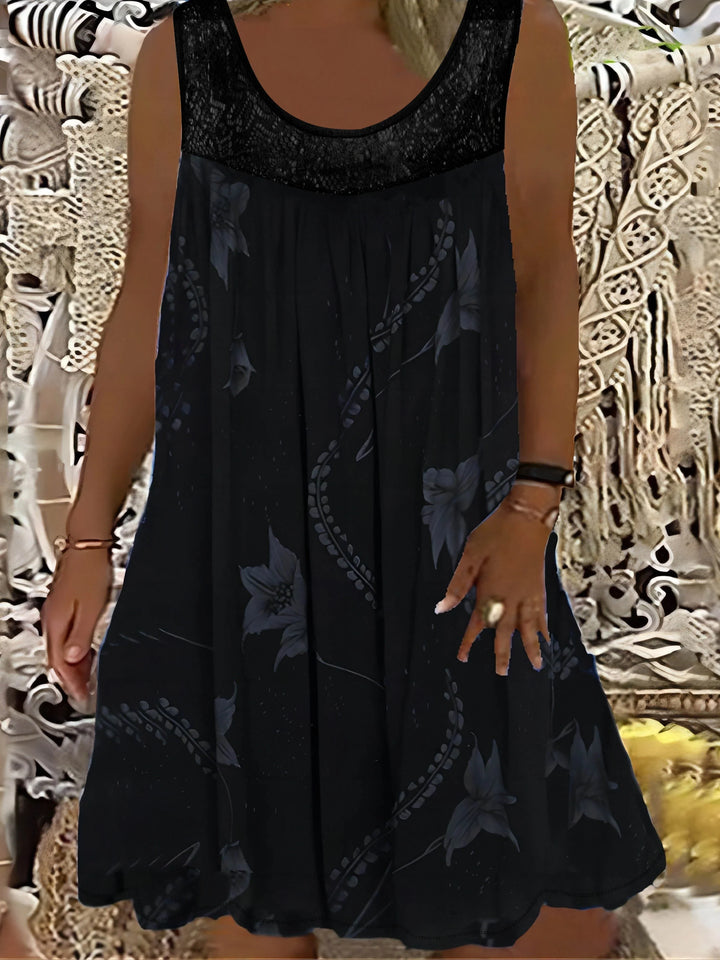 Orisse Casual Floral Midi Dress