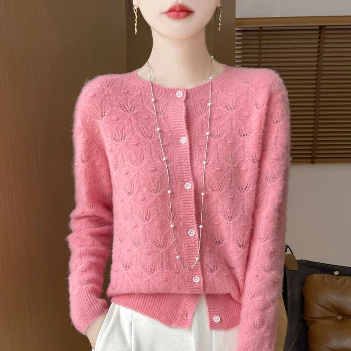 Marlena Jacquard Knit Cardigan