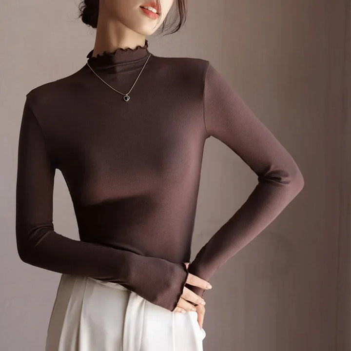 Nerissa Lettuce Edge Knit Top