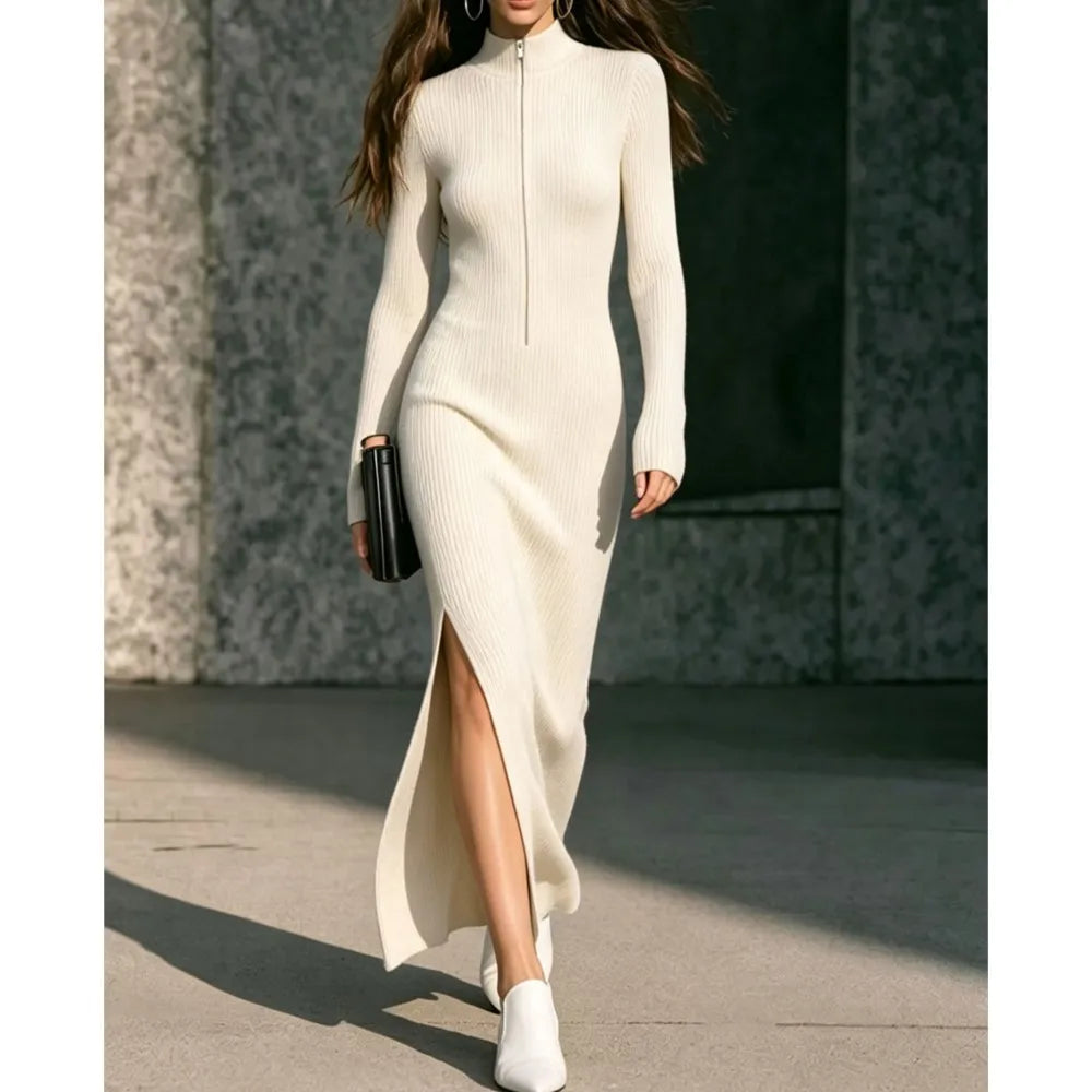 Suzane Ribbed Long Dress