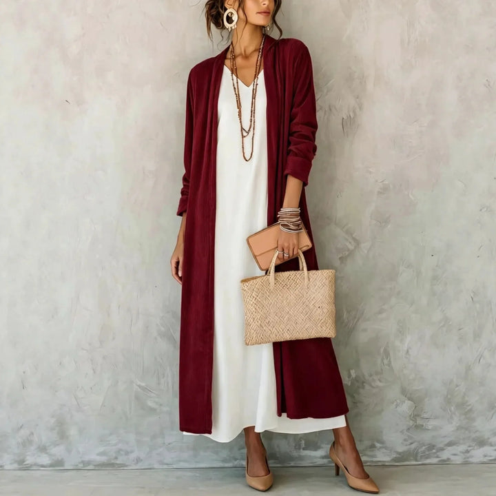 Adele Corduroy Long Cardigan
