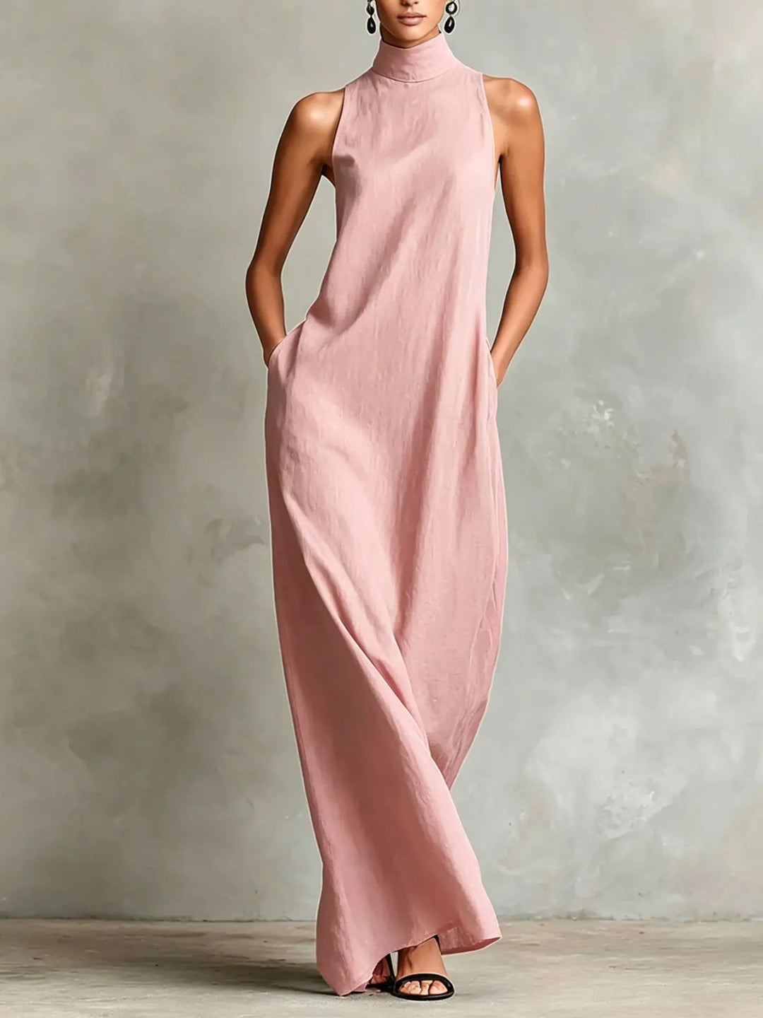Davina Sophisticated Pocket Maxi Dress