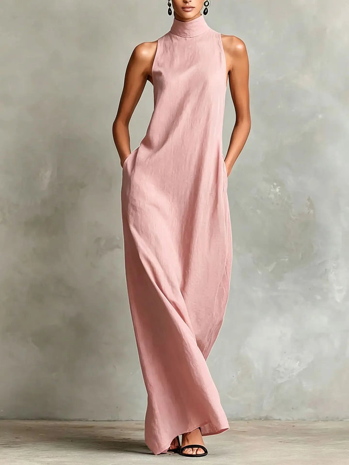 Davina Sophisticated Pocket Maxi Dress