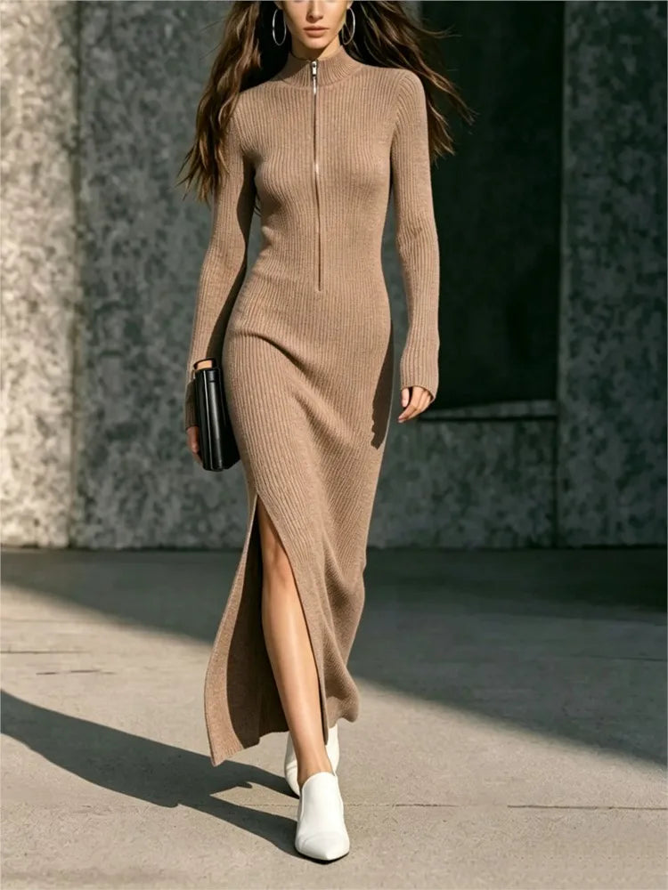 Suzane Ribbed Long Dress