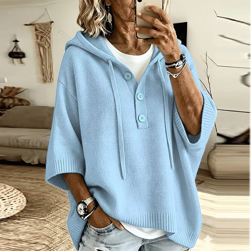 Lorena Hooded Knit Pullover