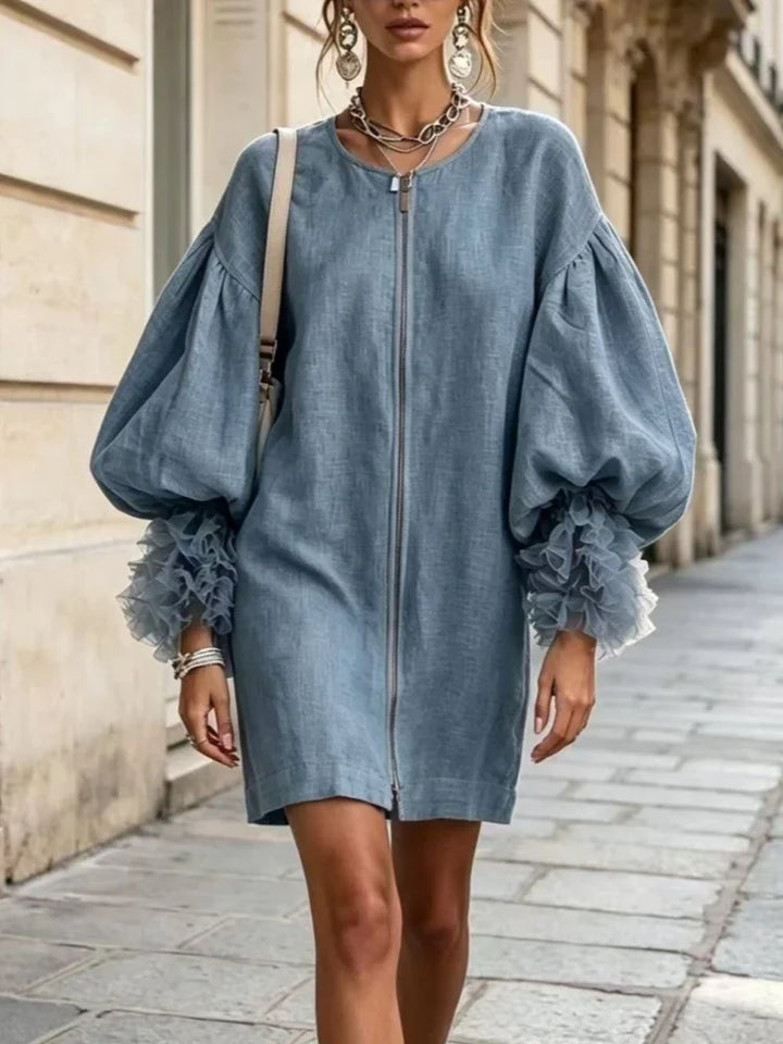 Astrid Balloon Sleeve Mini Dress