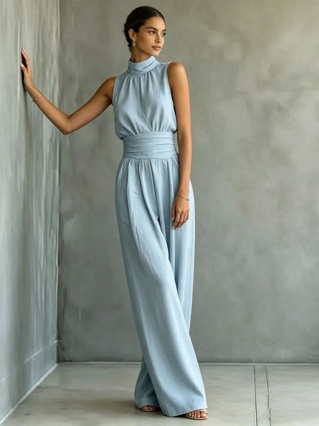 Kayla Sleeveless Wide Leg Jumpsuit