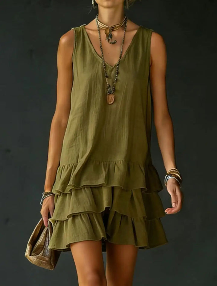 Polene Ruffle Mini Dress
