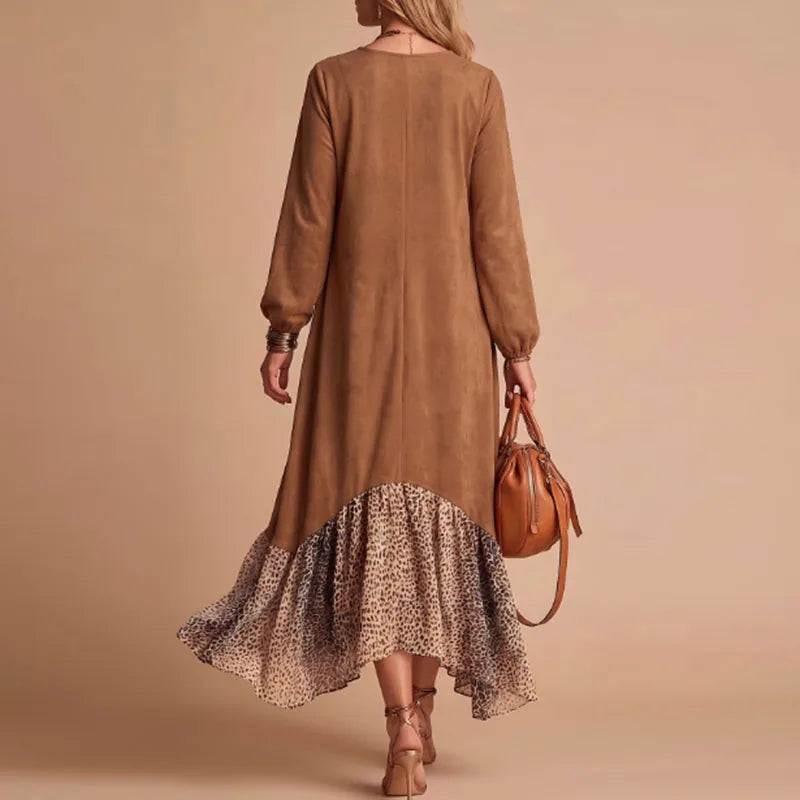 Bellamy Leopard Hem Maxi Dress