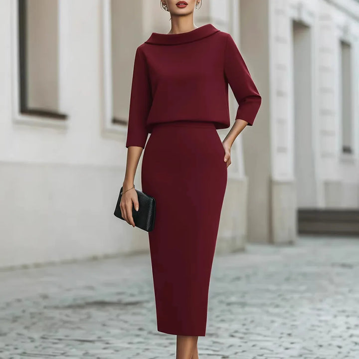 Elle Layered Sheath Maxi Dress