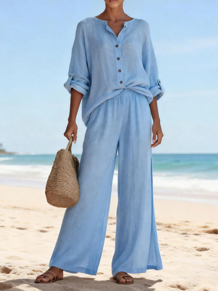 Aizel Casual Summer Trouser Set