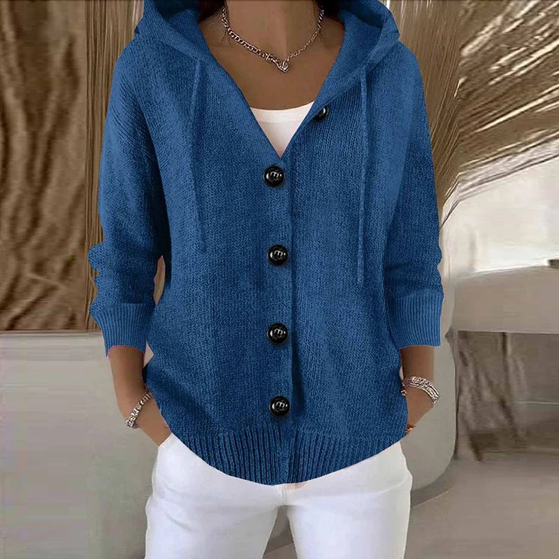 Nessa Drawstring Hood Cardigan