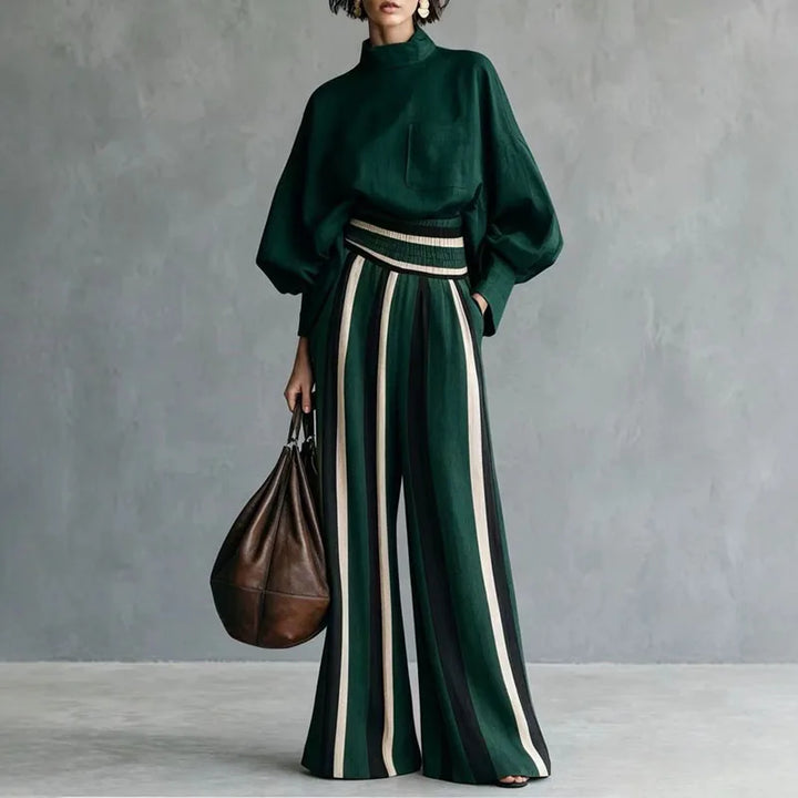 Adeline Relaxed Striped Pant Set