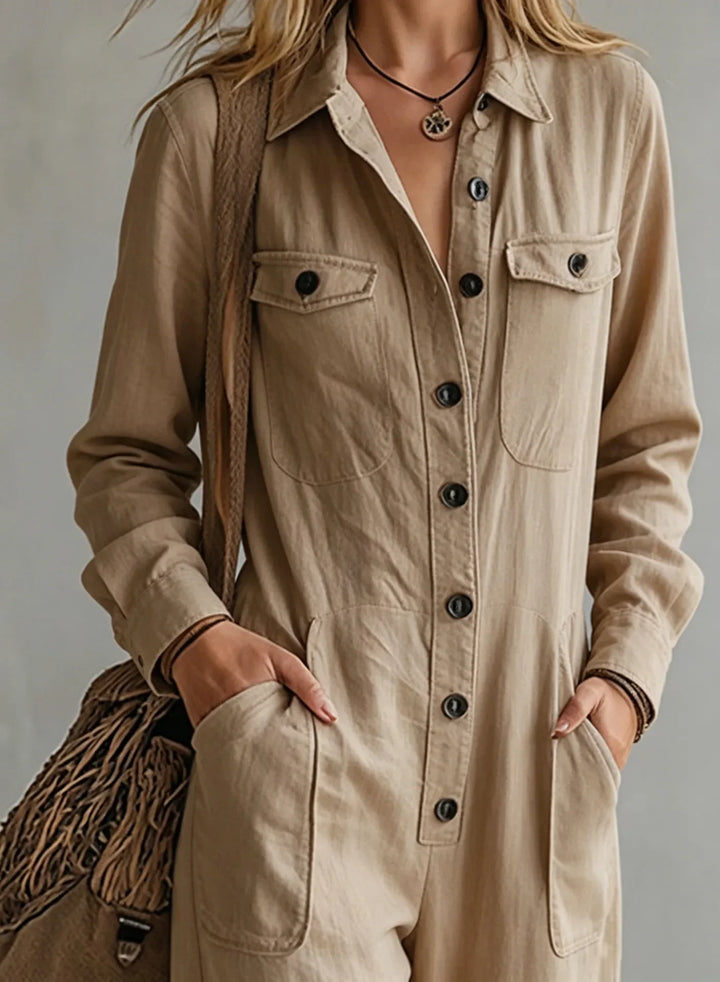 Emaris Wide Leg Utility Jumpsuit
