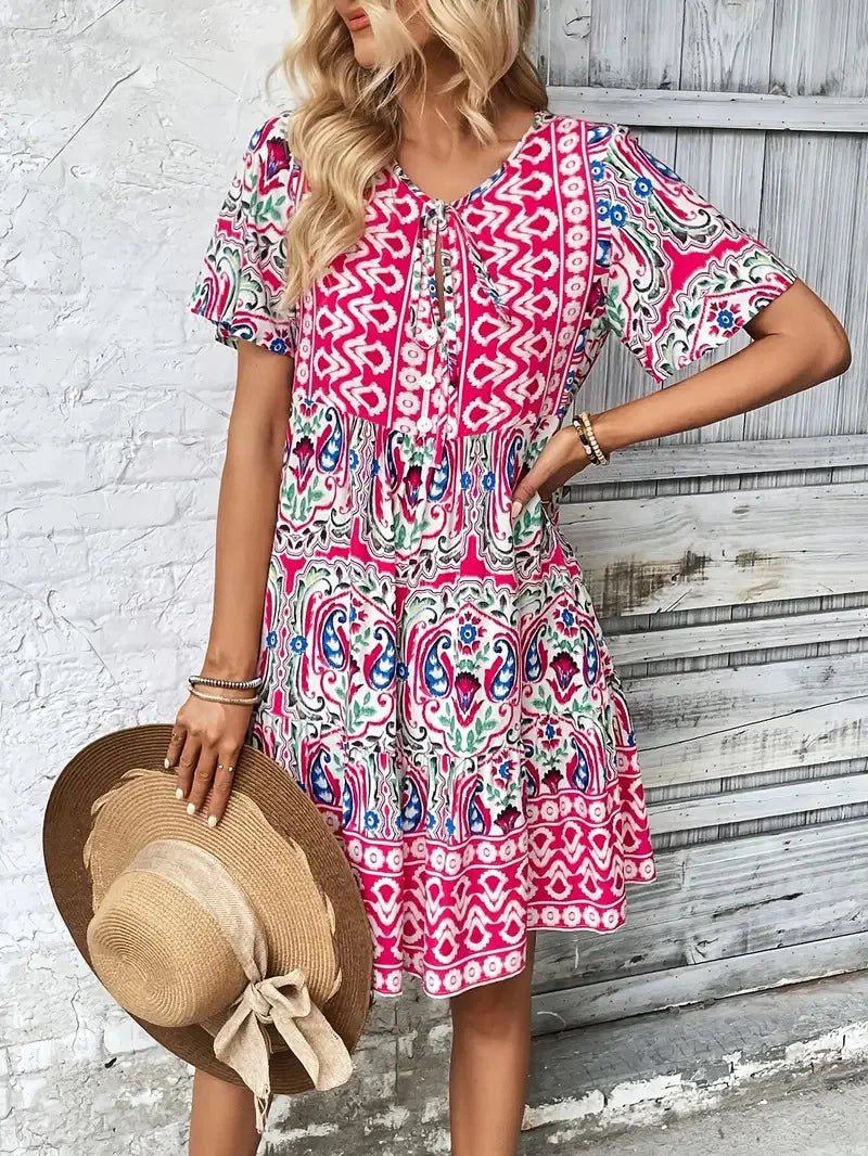 Fiora Bohemian Mini Dress