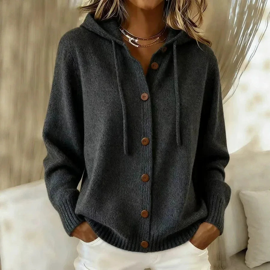 Genevieve Hooded Knit Cardigan