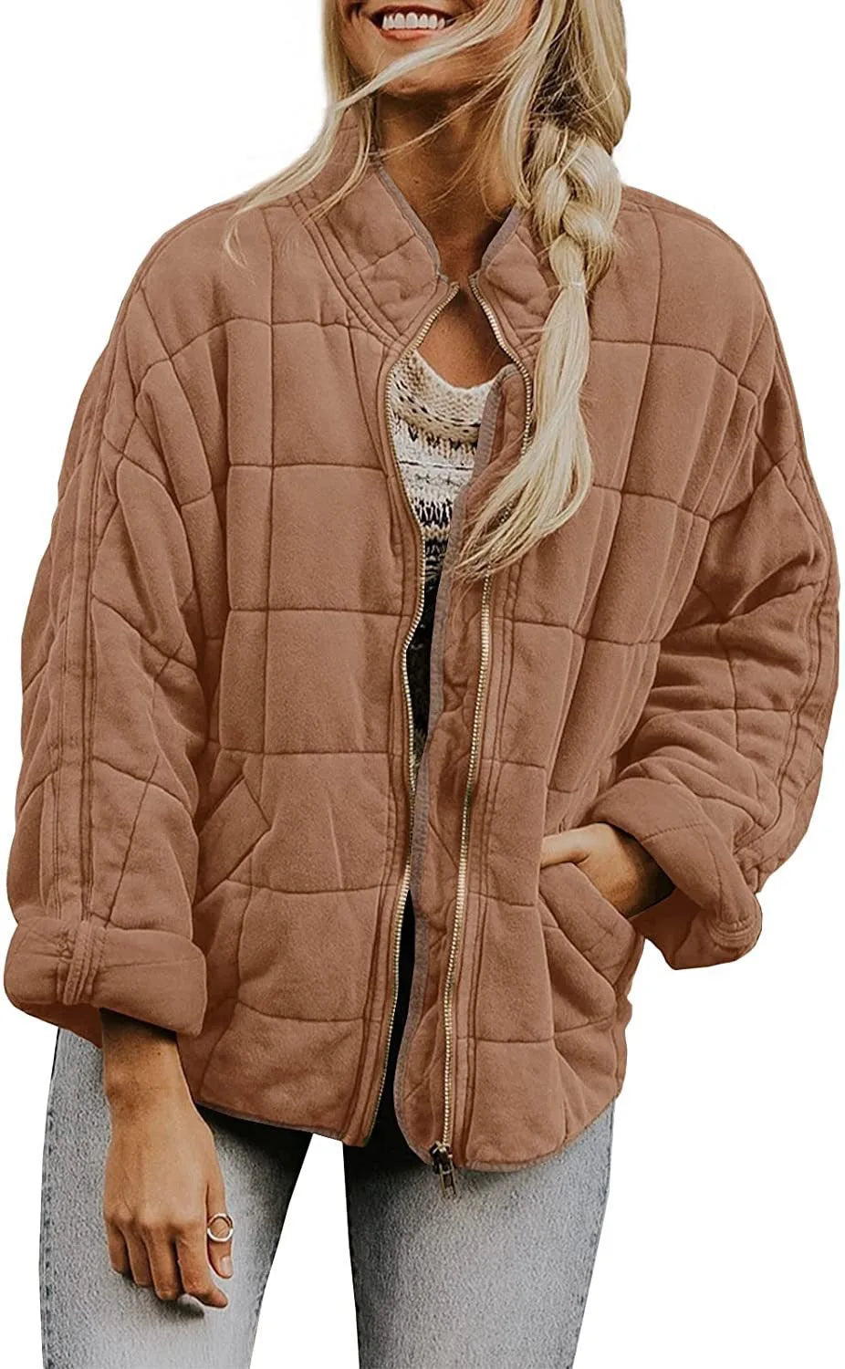 Amara Quilted Bomber Jacket