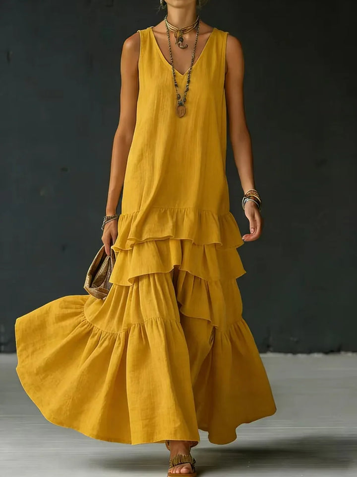 Martina Tiered Ruffle Maxi Dress
