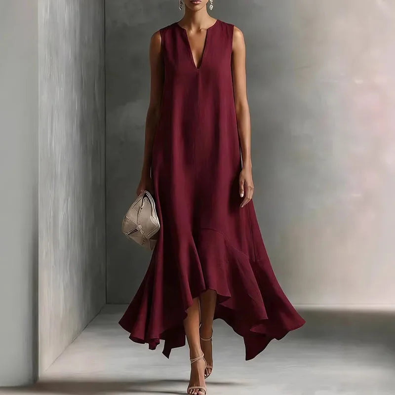 Elowen V Neck Flowy Sundress