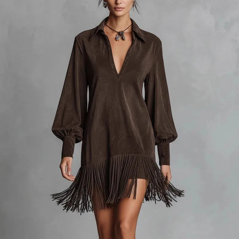 Jolene Relaxed Fit Tassel Dress