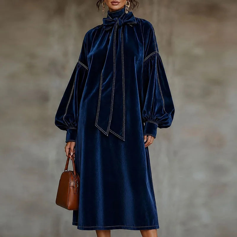 Cressida Bow Tie Maxi Dress